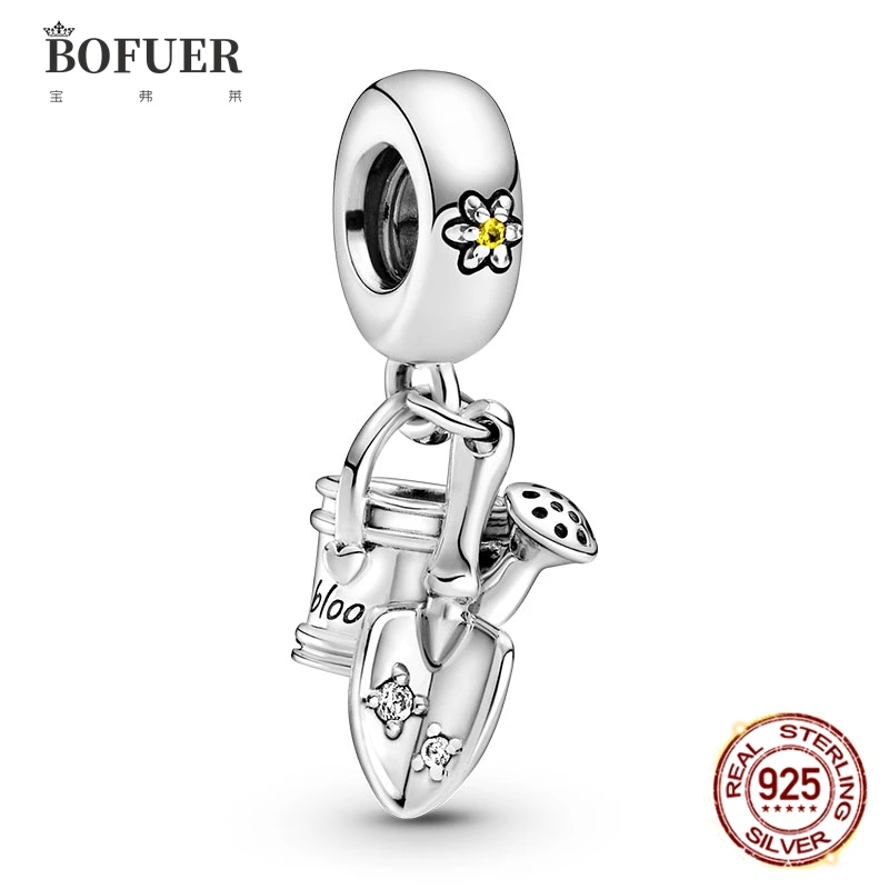 BOFUER Shovel Type Beads Flowers Charm Fit Original Pandora Bracelet Bangle Amulet 925 Sterling Silver Jewelry Pendant Gift 318B 
BOFUER Shovel Type Beads Flowers Charm Fit Original Pandora Bracelet Bangle Amulet 925 Sterling Silver Jewelry Pendant Gift 318B