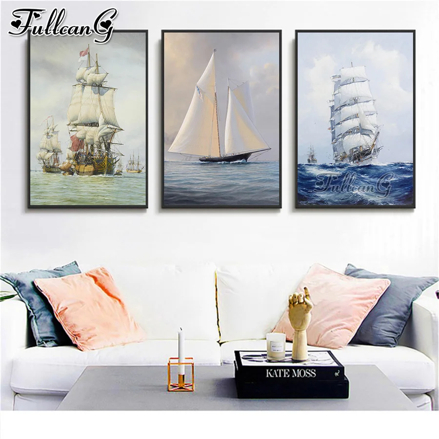 Набор для алмазной вышивки FULLCANG 5d, «сделай сам», триптих с парусной лодкой, пейзажем, Набор для вышивки крестиком, квадратный, Круглый, сверл...
Набор для алмазной вышивки FULLCANG 5d, «сделай сам», триптих с парусной лодкой, пейзажем, Набор для вышивки крестиком, квадратный, Круглый, сверл...