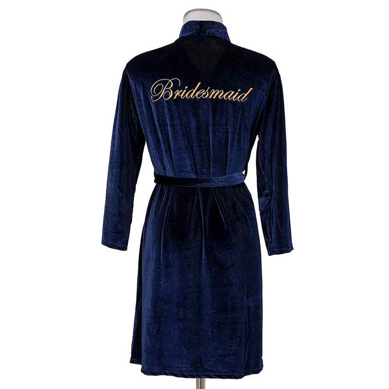 FZSLCYIYI Velvet Embroidery Bride Bridesmaid Wedding Robe Home Clothing Nightwear Kimono Gown Casual Bathrobe Sleepwear Lingerie
FZSLCYIYI Velvet Embroidery Bride Bridesmaid Wedding Robe Home Clothing Nightwear Kimono Gown Casual Bathrobe Sleepwear Lingerie