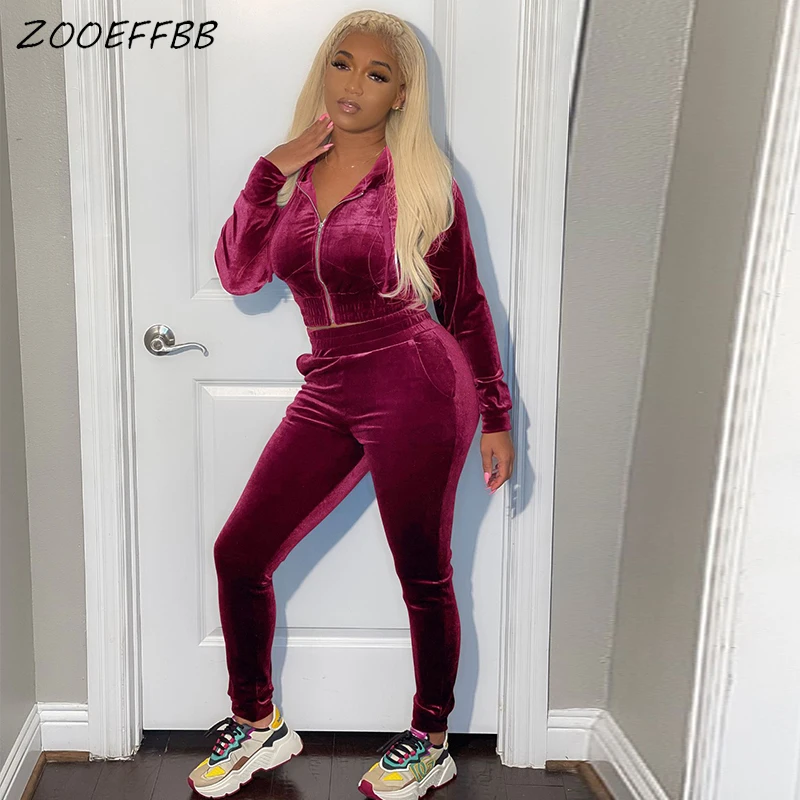 ZOOEFFBB Casaul Women Tracksuit 2 Piece Set Solid Velvet Zipper Coat Sportsuit Slim Pants Winter Fall Clothes for Women Outfit
ZOOEFFBB Casaul Women Tracksuit 2 Piece Set Solid Velvet Zipper Coat Sportsuit Slim Pants Winter Fall Clothes for Women Outfit