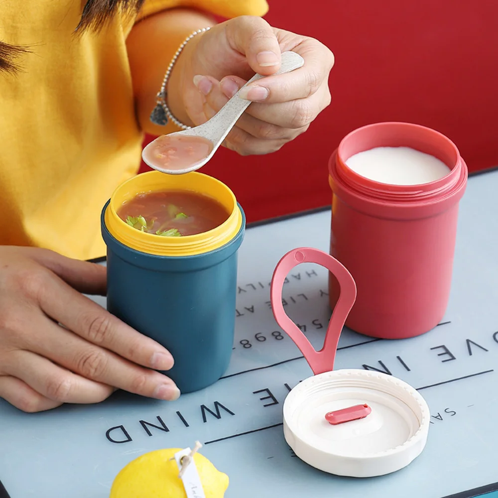 300ml water cup soup cup portable hand-held cup insulated water cup plastic microwave sealed soup pot dropshiping
300ml water cup soup cup portable hand-held cup insulated water cup plastic microwave sealed soup pot dropshiping