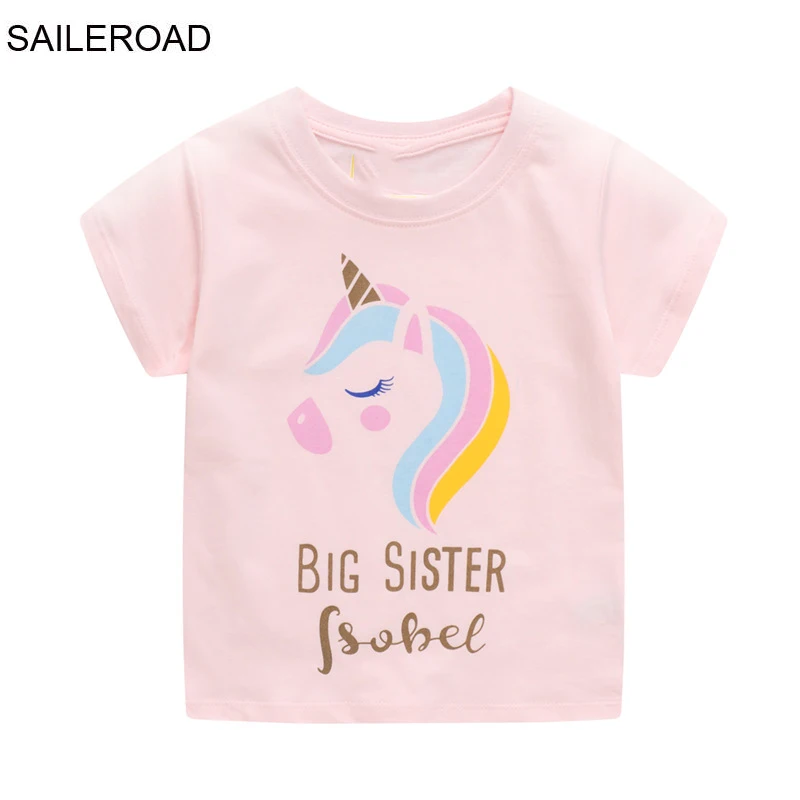 SAILEROAD/футболка с аппликацией в виде розовой радугой», «Единорог» Детская одежда из хлопка; Одежда для детей, одежда для маленьких девочек, То... 
SAILEROAD/футболка с аппликацией в виде розовой радугой», «Единорог» Детская одежда из хлопка; Одежда для детей, одежда для маленьких девочек, То...