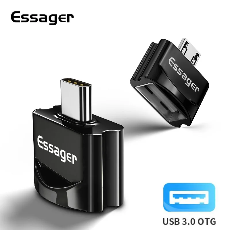 Essager OTG USB To Type C Adapter Micro USB Type-C Male To USB Female Converter For Macbook Samsung Xiaomi USB-C OTG Connector
Essager OTG USB To Type C Adapter Micro USB Type-C Male To USB Female Converter For Macbook Samsung Xiaomi USB-C OTG Connector