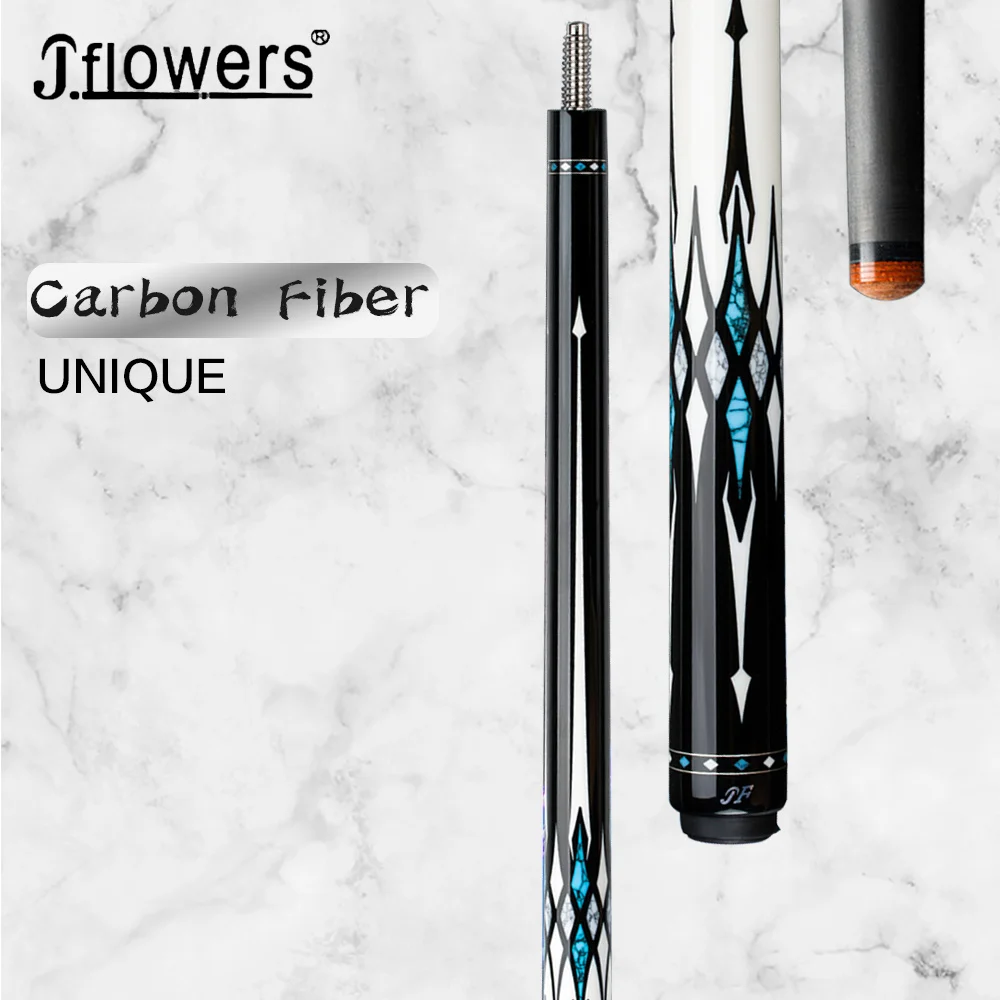 Jflowers Billiard Carbon Fiber Pool Cue Stick Real Inlay Carbon Energy Technology Cue Kit with Extension
Jflowers Billiard Carbon Fiber Pool Cue Stick Real Inlay Carbon Energy Technology Cue Kit with Extension