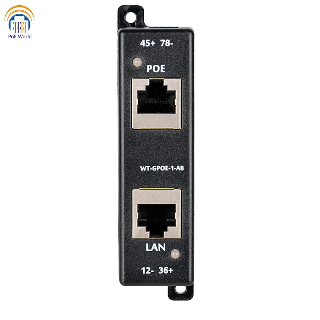 48 В Gigabit PoE + Ethernet-разъем инжектора Plus Linker для PTZ-камеры 802.3at 60 Вт выход на порт макс. |