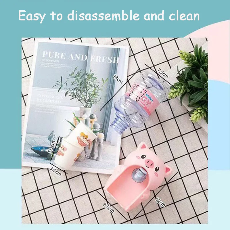 Mini Water Dispenser for Children Kids Gift Cute Cold/Warm Water Juice Milk Drinking Fountain Simulation Cartoon Pig Kitchen Toy
Mini Water Dispenser for Children Kids Gift Cute Cold/Warm Water Juice Milk Drinking Fountain Simulation Cartoon Pig Kitchen Toy