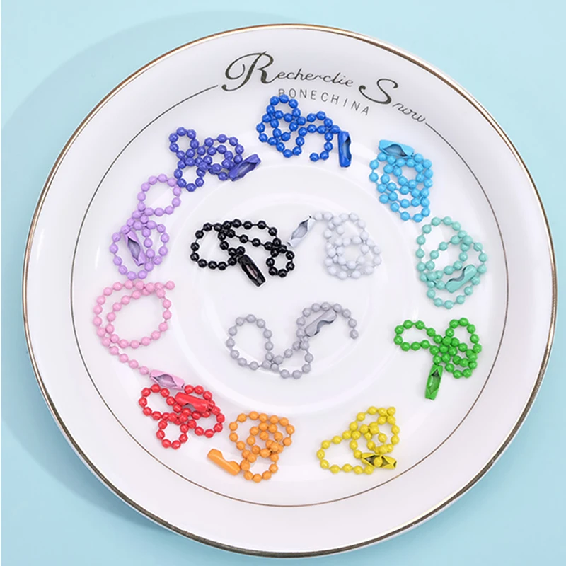 Potosala Colorful Metal Round Ball Bead Chains Craft Garment/Dolls/Label Hang Tags Buckles Chain Key Ring Connector DIY Jewelry
Potosala Colorful Metal Round Ball Bead Chains Craft Garment/Dolls/Label Hang Tags Buckles Chain Key Ring Connector DIY Jewelry