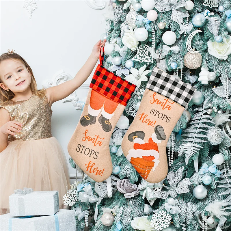 New Year Christmas Stocking Sack Xmas Gift Candy Bag Noel Christmas Decorations for Home Natal Navidad Sock Christmas Tree Decor
New Year Christmas Stocking Sack Xmas Gift Candy Bag Noel Christmas Decorations for Home Natal Navidad Sock Christmas Tree Decor