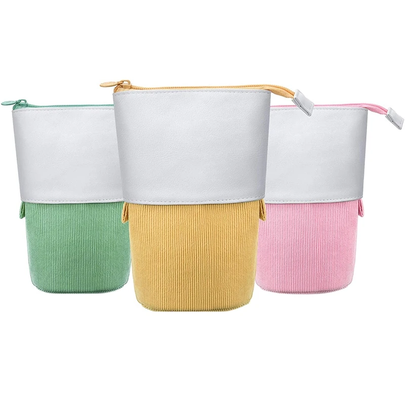 3 Pieces Telescopic Pencil Case Pencil Holder Canvas Dual-Use -Up Stand Pencil Bags for School Office College
3 Pieces Telescopic Pencil Case Pencil Holder Canvas Dual-Use -Up Stand Pencil Bags for School Office College