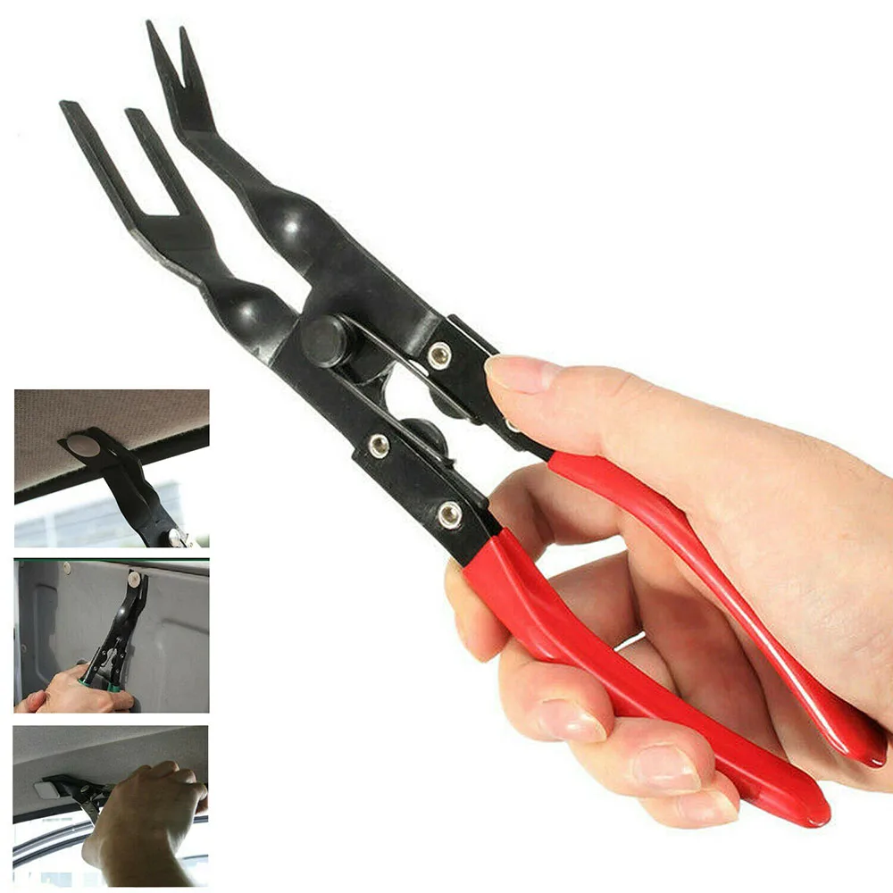1x Trim Clip Removal Pliers Car Van Door Panel Fascia Dash Upholstery Remover Tool Wide Nose Design Snap-Pliers Disassembly
1x Trim Clip Removal Pliers Car Van Door Panel Fascia Dash Upholstery Remover Tool Wide Nose Design Snap-Pliers Disassembly