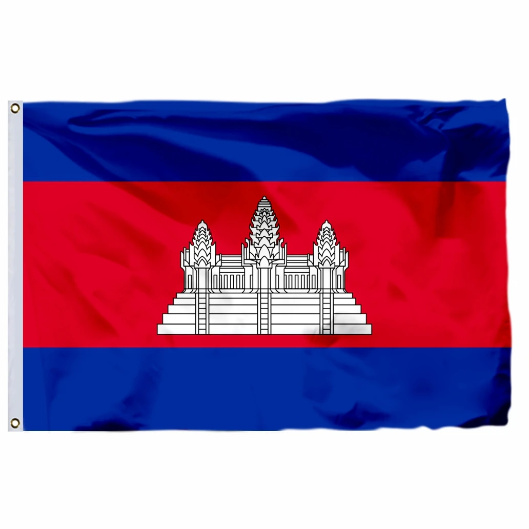 

Cambodia Flag 90x150cm 3x5ft 100D Polyester Large Big Cambodian Flags And Banners National Flag Country Banner