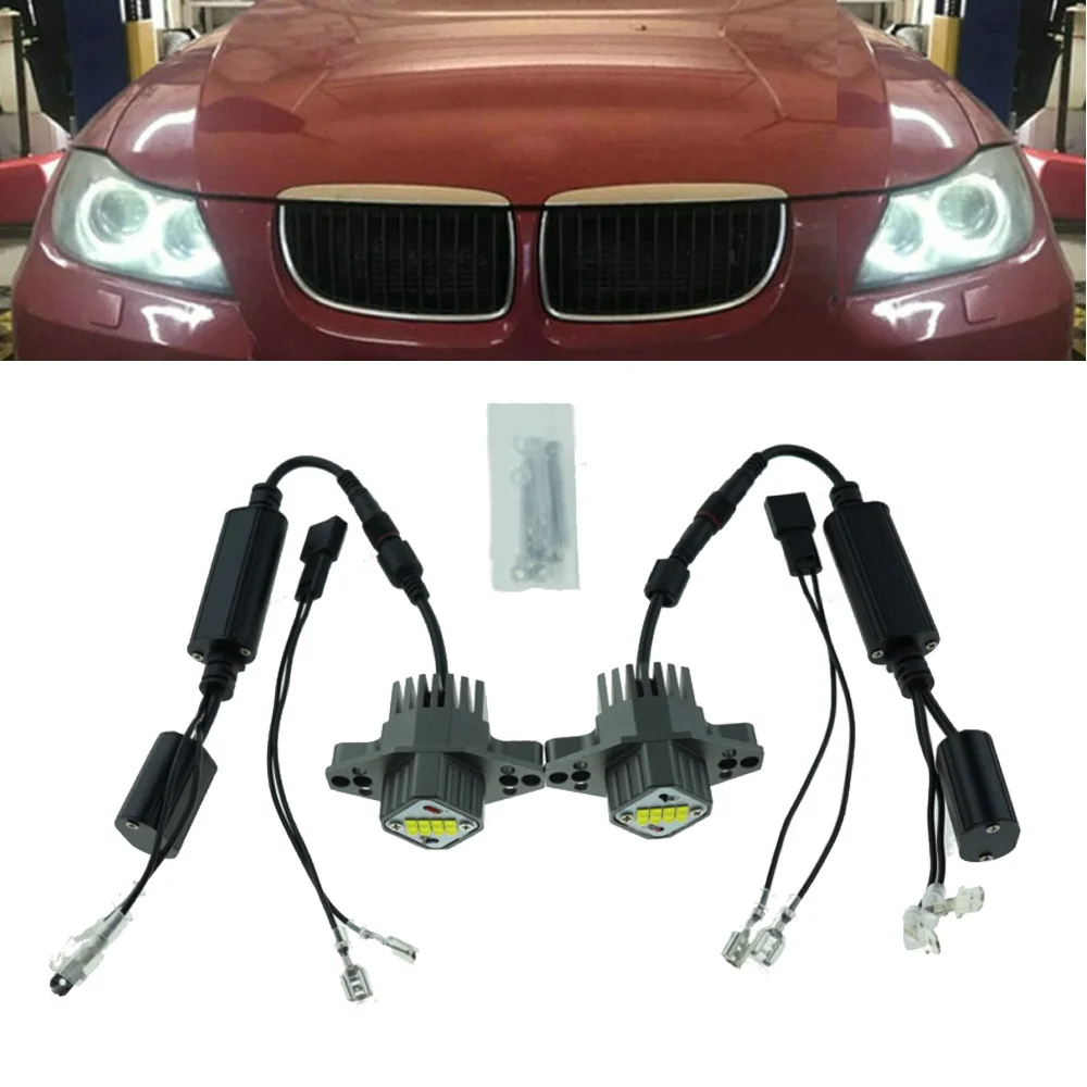 8-LED Angel Eye Lights Auto Waterproof White 2000LM 2Pcs Dustproof For BMW E90 E91 Halo Ring Parts
8-LED Angel Eye Lights Auto Waterproof White 2000LM 2Pcs Dustproof For BMW E90 E91 Halo Ring Parts