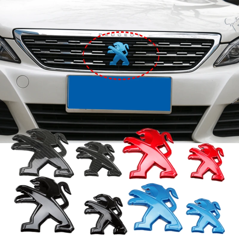 Наклейка на багажник с эмблемой передней решетки автомобиля для Peugeot 308 508L 408 4008