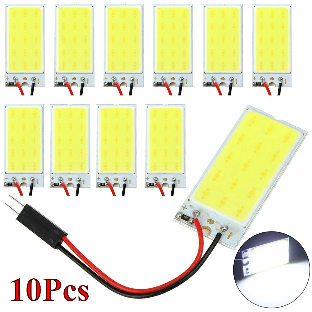 5/10Pcs T10 Led White COB 18LED Plate Car Interior Dome Light Bulb 12V Lights Panel Reading Lamp Auto W5W Festoon Adapter
5/10Pcs T10 Led White COB 18LED Plate Car Interior Dome Light Bulb 12V Lights Panel Reading Lamp Auto W5W Festoon Adapter