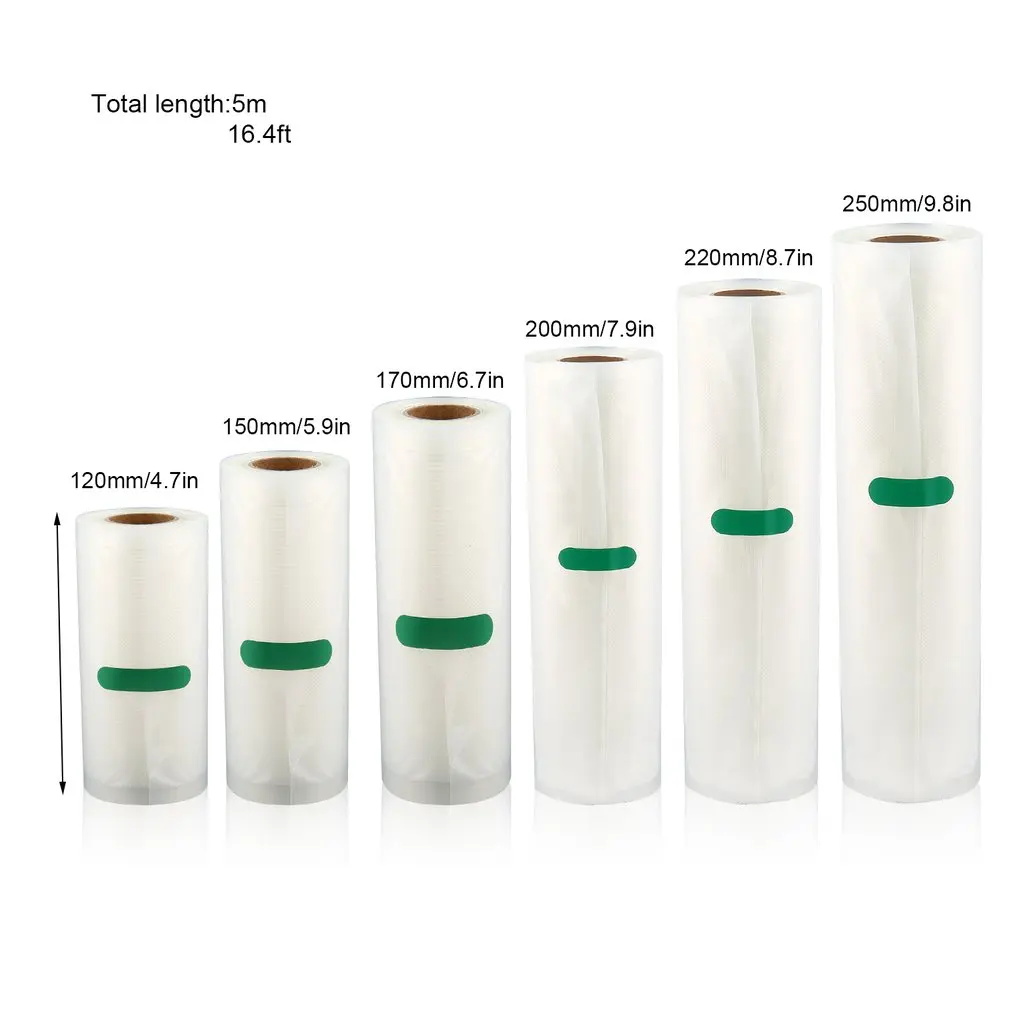 Household Food Vacuum Packaging Bag for Vacuum Food Fresh Keeping Long Cargo Bag 12/15/20/25/28cm x 500cm 1 Roll Kitchen Storage
Household Food Vacuum Packaging Bag for Vacuum Food Fresh Keeping Long Cargo Bag 12/15/20/25/28cm x 500cm 1 Roll Kitchen Storage