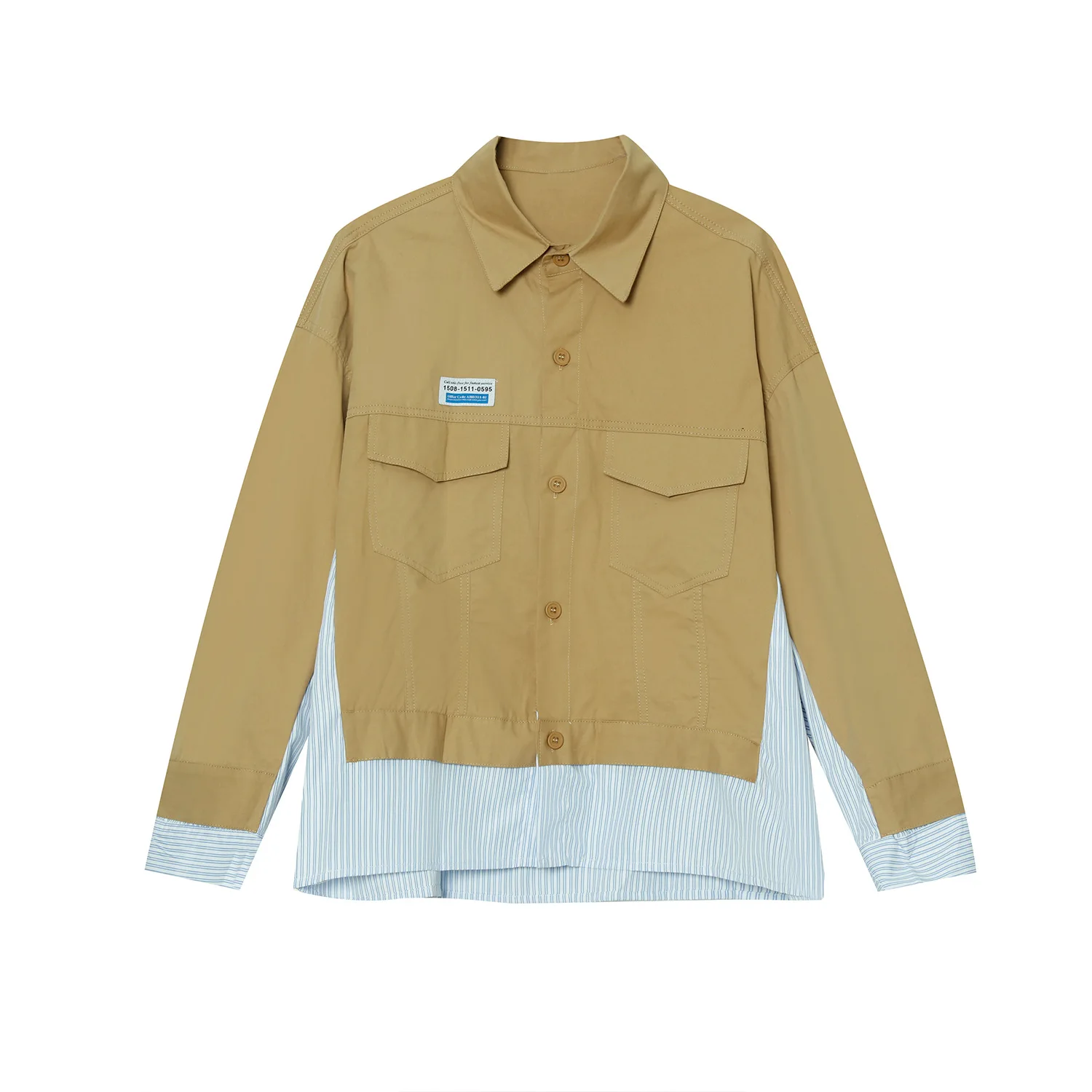 Men Stripe Splice Loose Casual Jacket Youthful Male Women Korea Streetwear Hip Hop Coat Couple Spring Autumn Overcoat
Men Stripe Splice Loose Casual Jacket Youthful Male Women Korea Streetwear Hip Hop Coat Couple Spring Autumn Overcoat