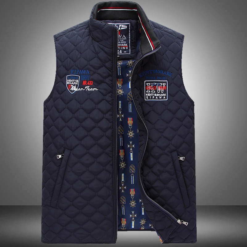 Brand Men's Cotton padded Thicken Waistcoat Autumn Casual Jacket Sleeveless Vest High quality shark winter cotton stand collar
Brand Men's Cotton padded Thicken Waistcoat Autumn Casual Jacket Sleeveless Vest High quality shark winter cotton stand collar