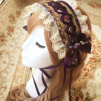 Digital Print Lolita Headband Original Lolita Maid Cosplay Headdress Hairband Lace Trim Costumes Hair Accessories Bow Headwear
Digital Print Lolita Headband Original Lolita Maid Cosplay Headdress Hairband Lace Trim Costumes Hair Accessories Bow Headwear