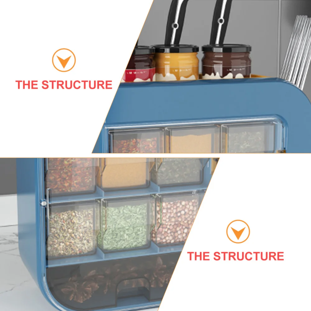 1Pc Multifunctional Storage Rack Wall-mounted Seasoning Storage Tray (Blue)
1Pc Multifunctional Storage Rack Wall-mounted Seasoning Storage Tray (Blue)