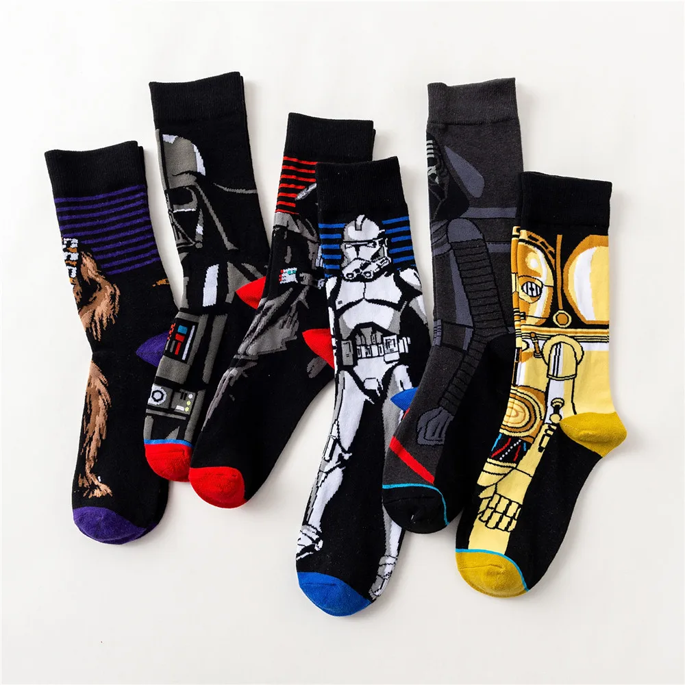 Happy Socks Star Movie socks Master Cosplay Socks Wookiee Jedi Knight Novelty Men's Women's wars Socks Winter Funny Sokken
Happy Socks Star Movie socks Master Cosplay Socks Wookiee Jedi Knight Novelty Men's Women's wars Socks Winter Funny Sokken