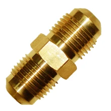 MSAE X MSAE flare - Straight Brass Union is used to change tube diameter of EVI, liquid injection, ECO or oil return in freezers