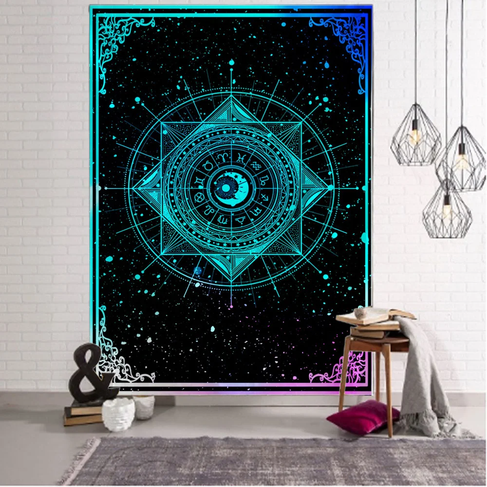Simple divination magic tapestry print large wall mounted cheap hippie tapestry bohemian wall mandala wall art decoration
Simple divination magic tapestry print large wall mounted cheap hippie tapestry bohemian wall mandala wall art decoration