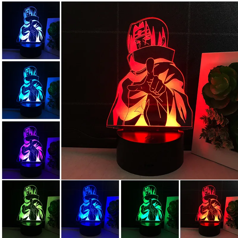 Naruto 3D Colorful LED Night Light Akatsuki Uchiha Itachi Sasuke Table Lamp Anime Action Figure Toy Children Kids Christmas Gift
Naruto 3D Colorful LED Night Light Akatsuki Uchiha Itachi Sasuke Table Lamp Anime Action Figure Toy Children Kids Christmas Gift