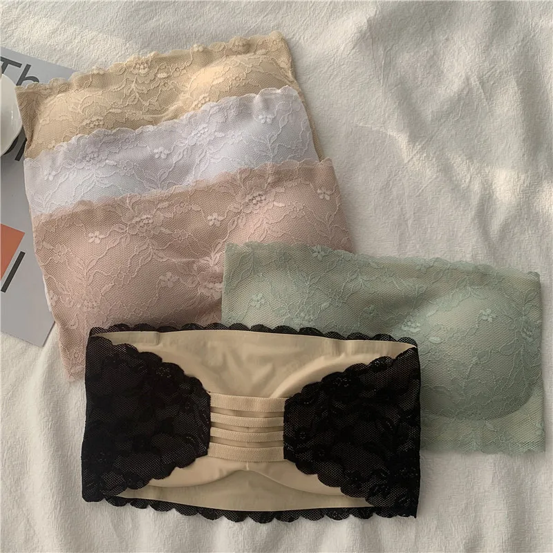 Strapless Tube Top for Girls Anti-Exposure Wrapped Chest-Style Push-up Beauty Back Lace Bra Chest-Flattering Small Top
Strapless Tube Top for Girls Anti-Exposure Wrapped Chest-Style Push-up Beauty Back Lace Bra Chest-Flattering Small Top