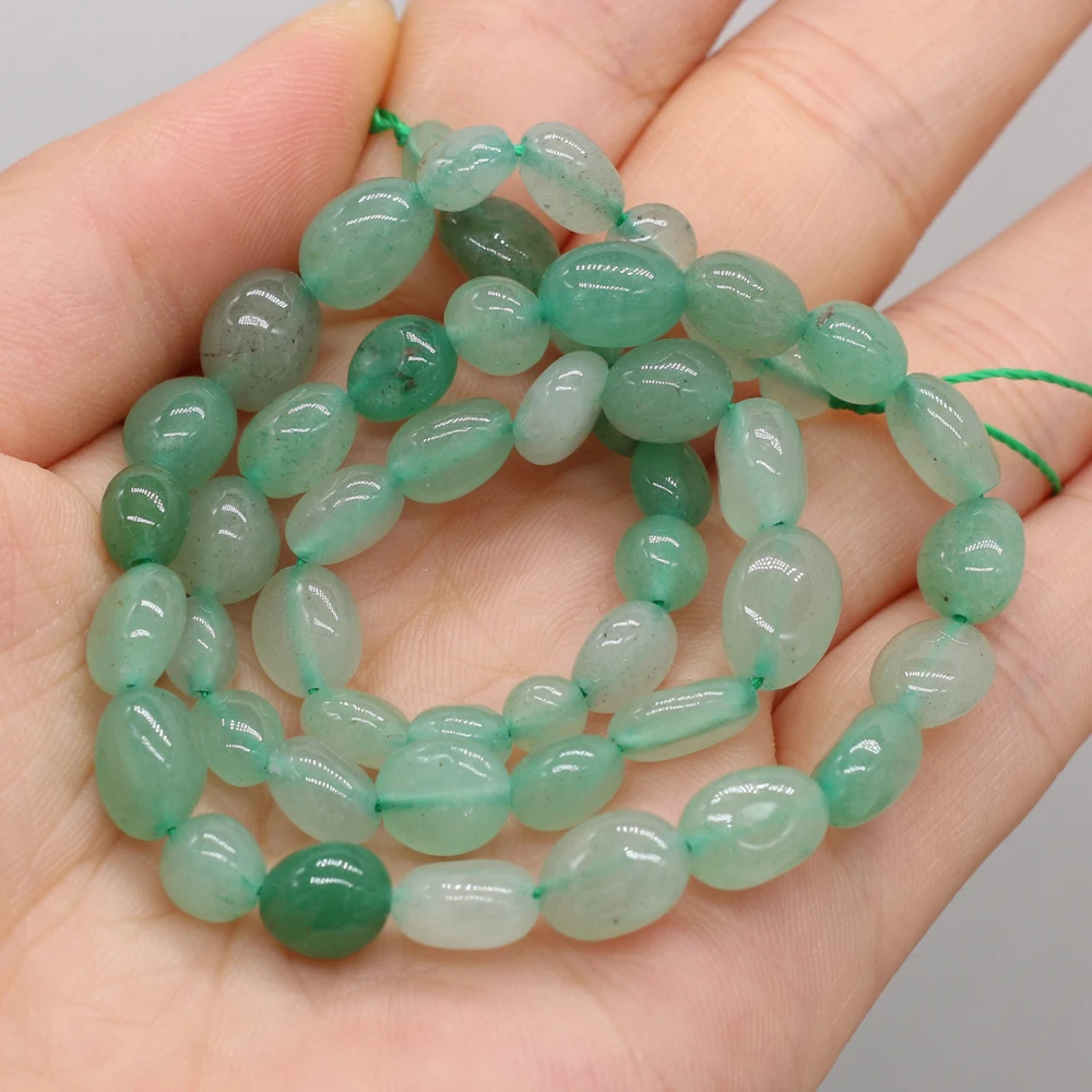 

Natural Stone Green Aventurine Irregular Round Beaded For Women Jewelry MakingDIY Necklace Bracelet Accessories Charm Gift 6-8mm