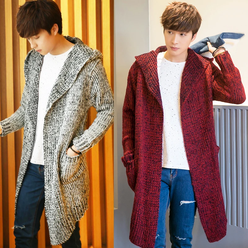Men Hooded Cardigan Long Sweatercoat Outwear Casual Sweaters New Men Winter Warm Cardigan Sweater Coat Size 3XL
Men Hooded Cardigan Long Sweatercoat Outwear Casual Sweaters New Men Winter Warm Cardigan Sweater Coat Size 3XL