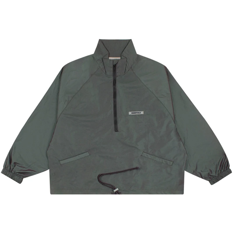 Kanye West Laser Reflective Half Zipper Jackets Coats Windbreaker Men Women Hip Hop Streetwear Loose Casual Turtleneck Outerwear
Kanye West Laser Reflective Half Zipper Jackets Coats Windbreaker Men Women Hip Hop Streetwear Loose Casual Turtleneck Outerwear