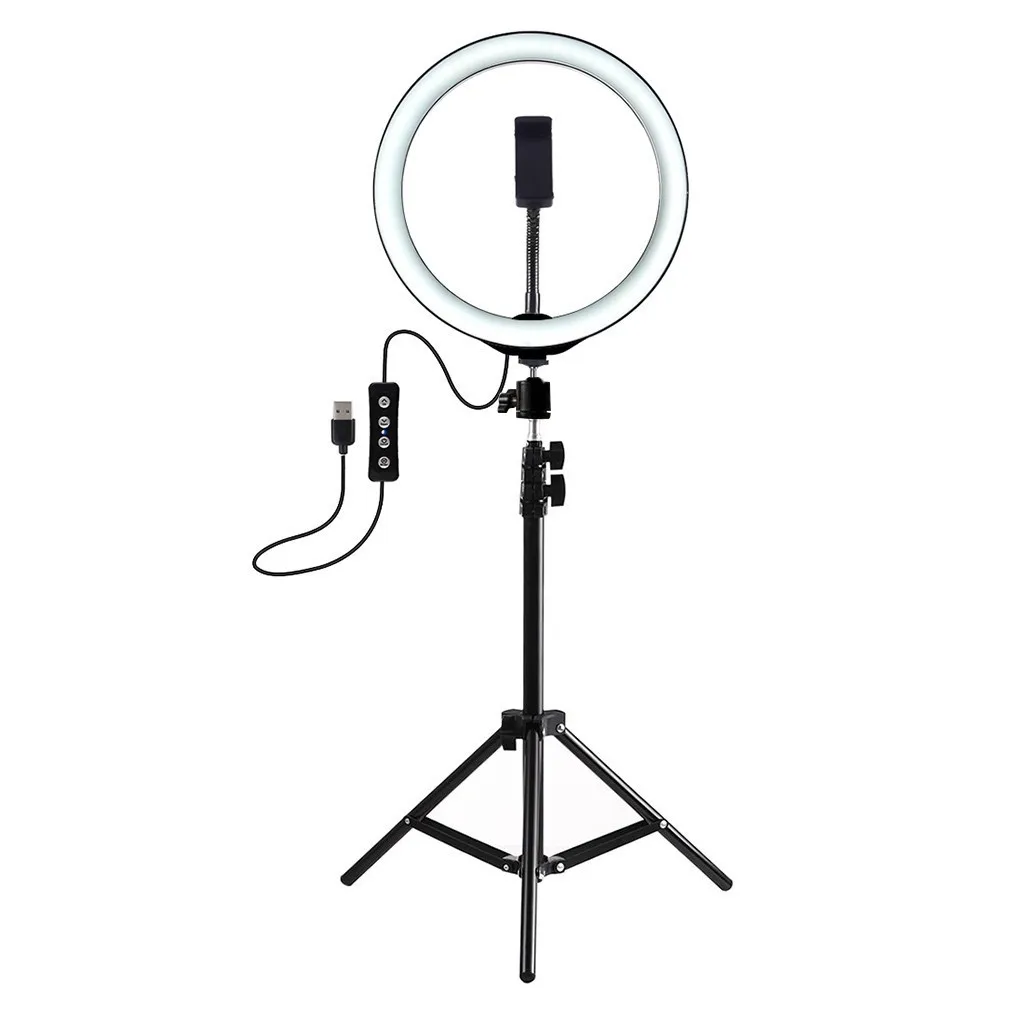 Camera Studio Ring Light Video USB LED supplementary light lamp+1.6m Tripod+phone bracket Photography Dimmable Ring Lamp#0528
Camera Studio Ring Light Video USB LED supplementary light lamp+1.6m Tripod+phone bracket Photography Dimmable Ring Lamp#0528