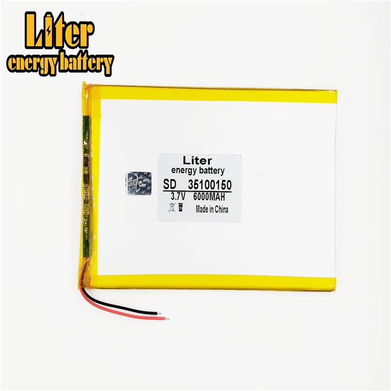 35100150 3 7 V 6000MAH (полимерный литий-ионный аккумулятор) аккумулятор для планшетного
