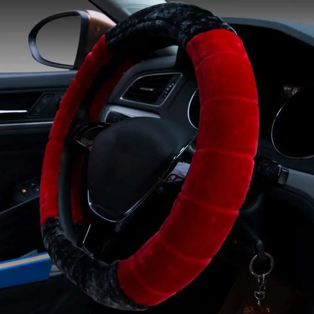 Soft Plush Car Steering Wheel Cover For Winter Universal Elastic Comfortable Auto Wheel Protector Interior Case Cover Accessory 
Soft Plush Car Steering Wheel Cover For Winter Universal Elastic Comfortable Auto Wheel Protector Interior Case Cover Accessory