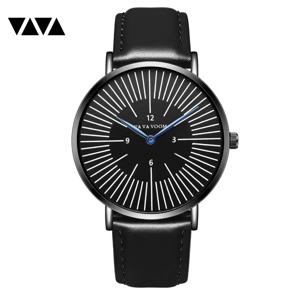 VA VA VOOM new men's watch leather strap fashion quartz watches ultra-thin men's clock gift relogio masculino reloj hombre 2020
VA VA VOOM new men's watch leather strap fashion quartz watches ultra-thin men's clock gift relogio masculino reloj hombre 2020