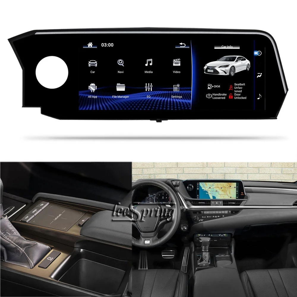 Автомобильный мультимедийный плеер 12,3 дюйма для LEXUS ES, GPS-навигация (2018 оригинальный автомобиль с сенсорной панелью и дистанционной системой), левый руль
Автомобильный мультимедийный плеер 12,3 дюйма для LEXUS ES, GPS-навигация (2018 оригинальный автомобиль с сенсорной панелью и дистанционной системой), левый руль