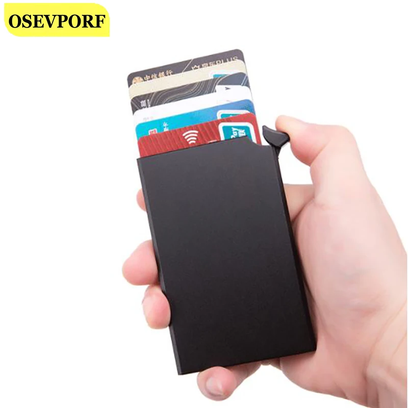Unisex Business Card Holder Case ID Credit Cards Pouch Smart Wallet Rfid Anti-theft Creative Automatic Bags Men Slim Cardholder
Unisex Business Card Holder Case ID Credit Cards Pouch Smart Wallet Rfid Anti-theft Creative Automatic Bags Men Slim Cardholder
