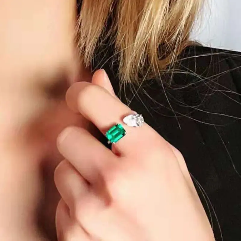 Jazaz 100% 925 Sterling Silver Real Lab Grown Emerald Spark Water Drop High Carbon Diamond Ring Women Fine Jewelry Gift B1144
Jazaz 100% 925 Sterling Silver Real Lab Grown Emerald Spark Water Drop High Carbon Diamond Ring Women Fine Jewelry Gift B1144