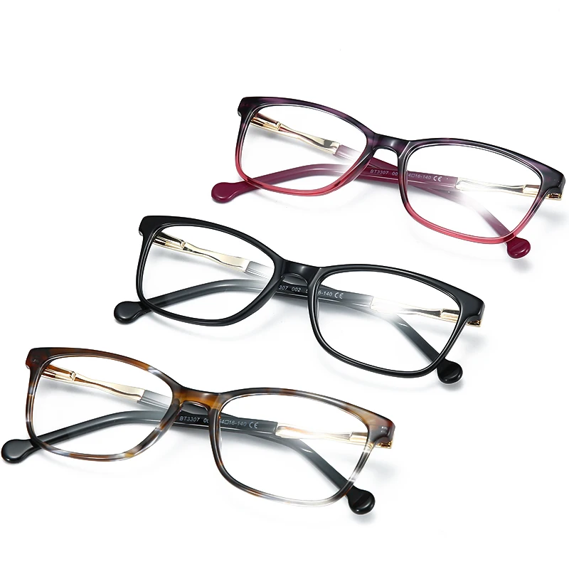 BLUEMOKY Brand Design Square Glasses Frame Women Ultralight Acetate Cat Eye Optical Spectacle Myopia Prescription Eyeglasses | Аксессуары