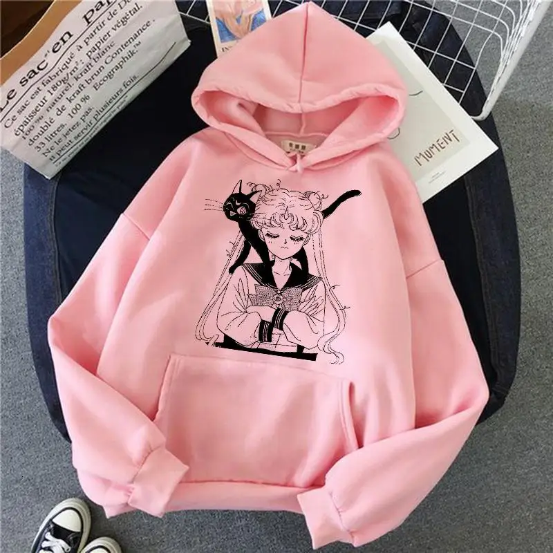 ZITY Sailor Moon Kawaii Anime Harajuku Hoodie Women Ullzang Cute Cat Cartoon Korean Style Sweatshirt 90s Fashion Graphic hoodies
ZITY Sailor Moon Kawaii Anime Harajuku Hoodie Women Ullzang Cute Cat Cartoon Korean Style Sweatshirt 90s Fashion Graphic hoodies