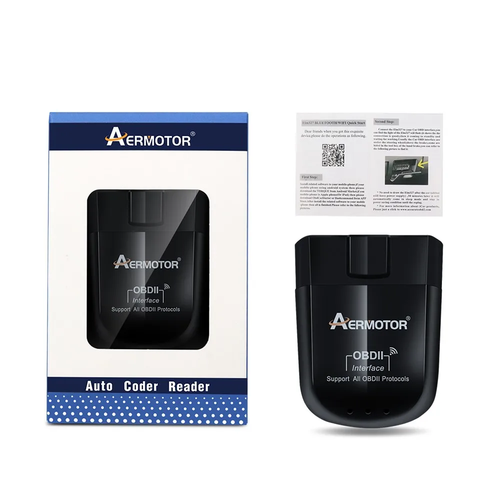 Сканер диагностический AERMOTOR OBD2 V1.5, Bluetooth, Wi-Fi, PIC18F25K80, для Android, IOS, ПК
Сканер диагностический AERMOTOR OBD2 V1.5, Bluetooth, Wi-Fi, PIC18F25K80, для Android, IOS, ПК