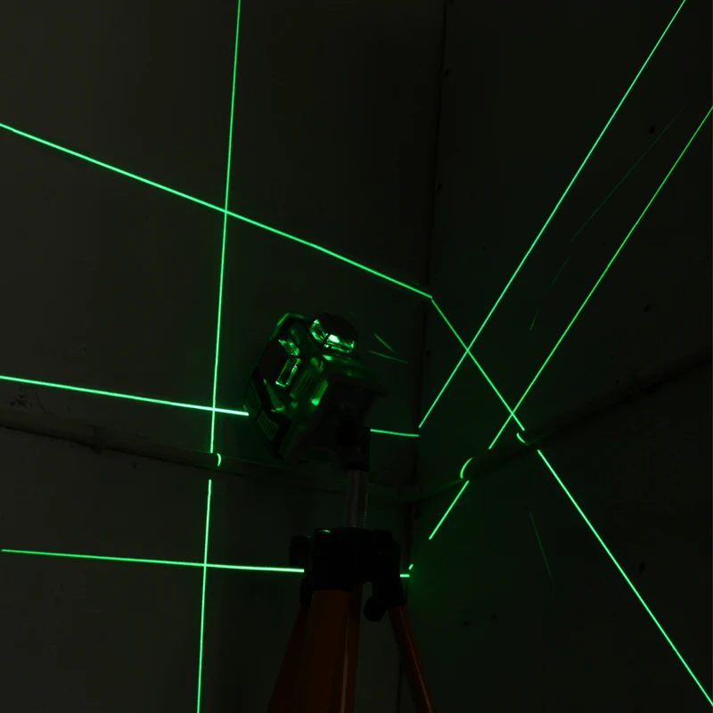 A 16/12 Green Lines 4/3d Laser Level Horizontal And Vertical Cross Lines With Auto Self-Leveling Indoors And Outdoors
A 16/12 Green Lines 4/3d Laser Level Horizontal And Vertical Cross Lines With Auto Self-Leveling Indoors And Outdoors