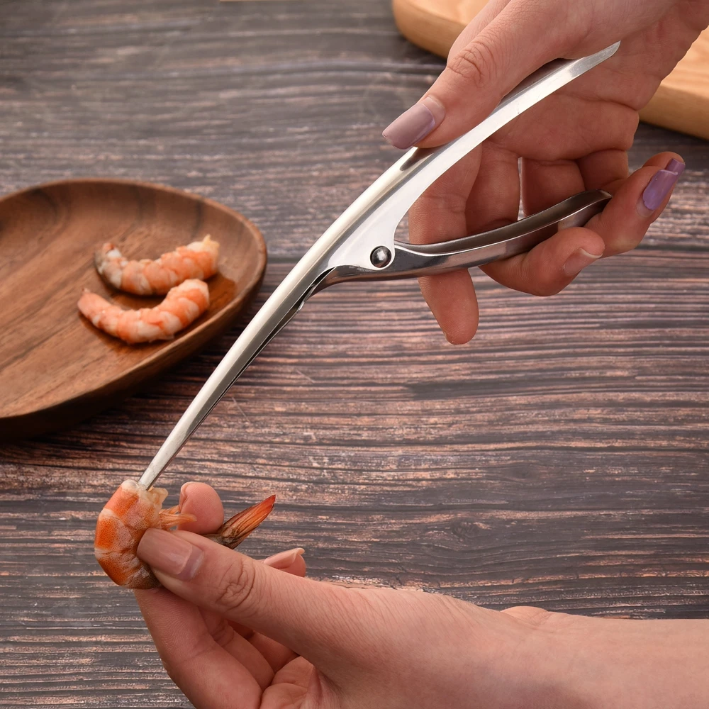 TOMTOSH 304 Stainless Steel Shrimp Peeler Household Kitchen Lobster Shelling Tool Shrimp Meat Separation Peeler Tool
TOMTOSH 304 Stainless Steel Shrimp Peeler Household Kitchen Lobster Shelling Tool Shrimp Meat Separation Peeler Tool
