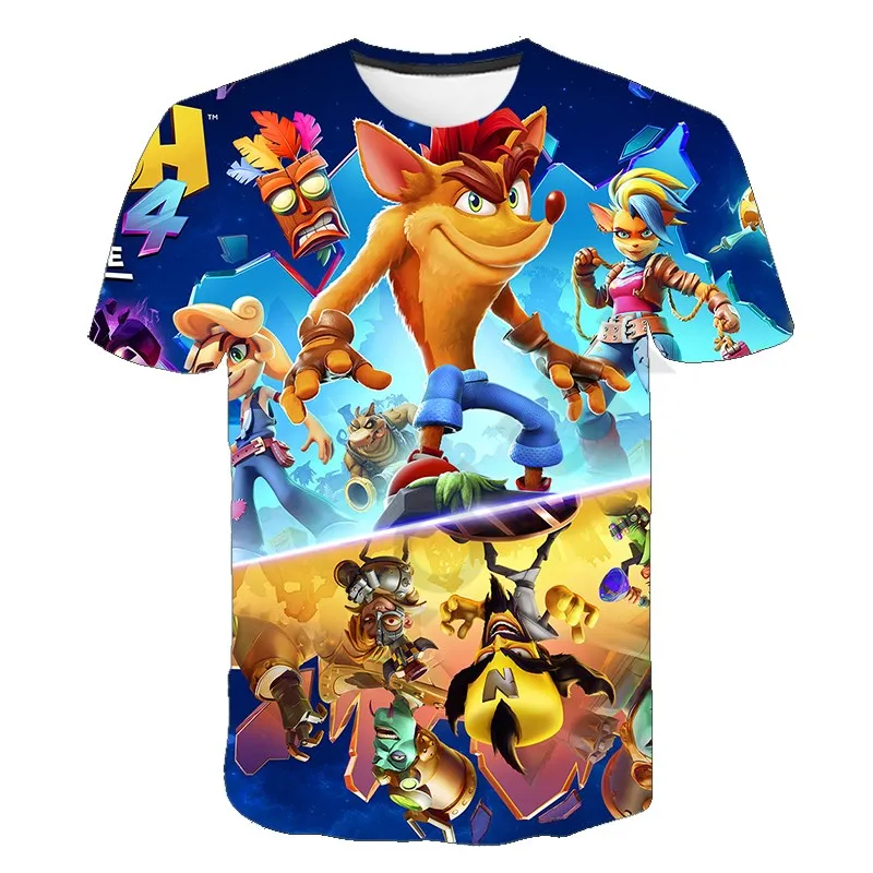 Boys Game Crash Pandicoot Print Clothes Baby 3D Funny T-Shirts Kids Clothing Boys Graphic Shirts Anime 4-14 Years For Teen Wear
Boys Game Crash Pandicoot Print Clothes Baby 3D Funny T-Shirts Kids Clothing Boys Graphic Shirts Anime 4-14 Years For Teen Wear
