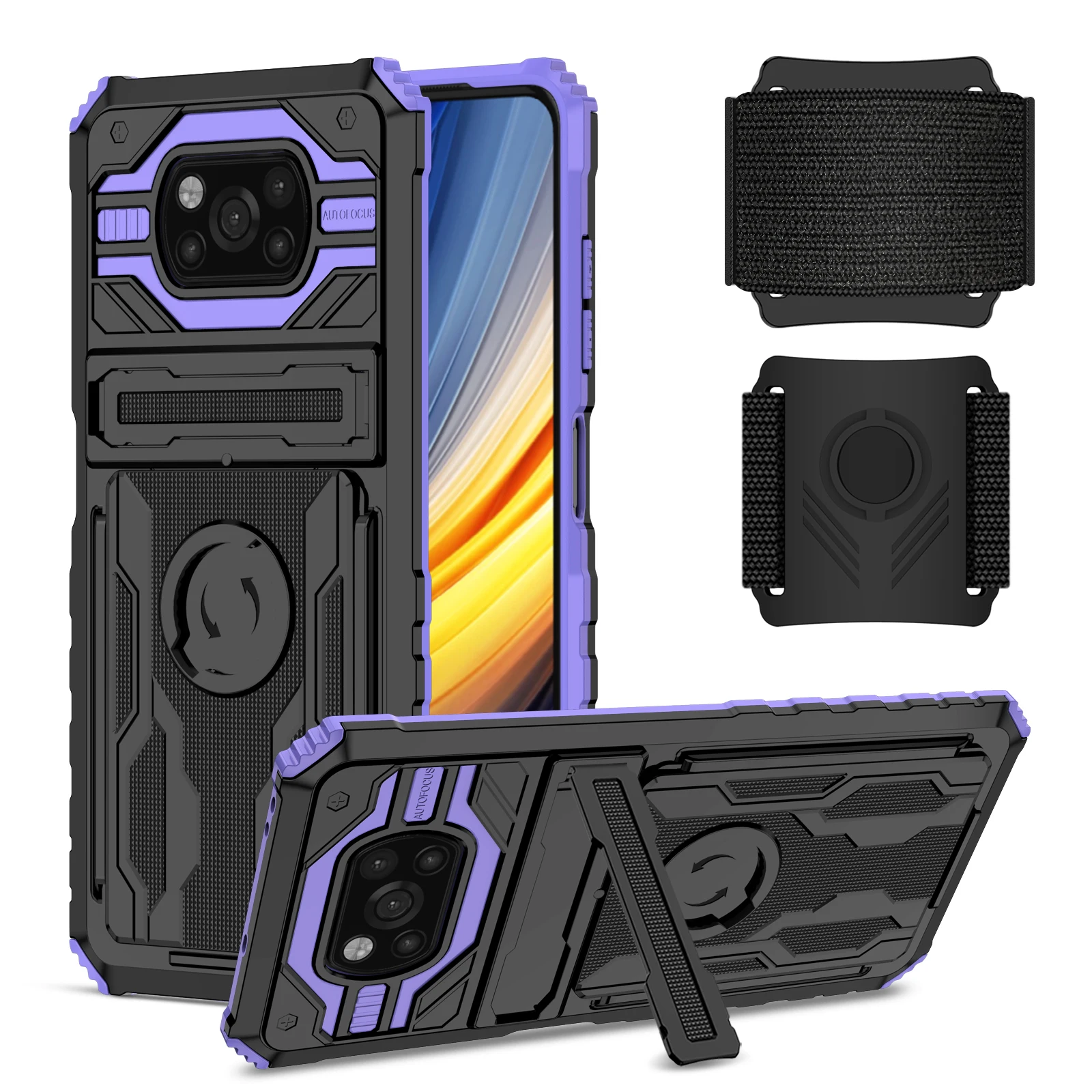 Phone Case For Xiaomi Poco M3 M4 X3 Pro 5G NFC Shockproof Protect Armor With Bracket Wristband Multifunction Card Package Cover
Phone Case For Xiaomi Poco M3 M4 X3 Pro 5G NFC Shockproof Protect Armor With Bracket Wristband Multifunction Card Package Cover
