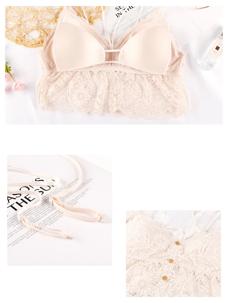 Women Lace Bra Sets Seamless Underwear Backless Vest Sexy Panties Padded Bralette Lingerie Ultrathin Briefs Female Intimates
Women Lace Bra Sets Seamless Underwear Backless Vest Sexy Panties Padded Bralette Lingerie Ultrathin Briefs Female Intimates