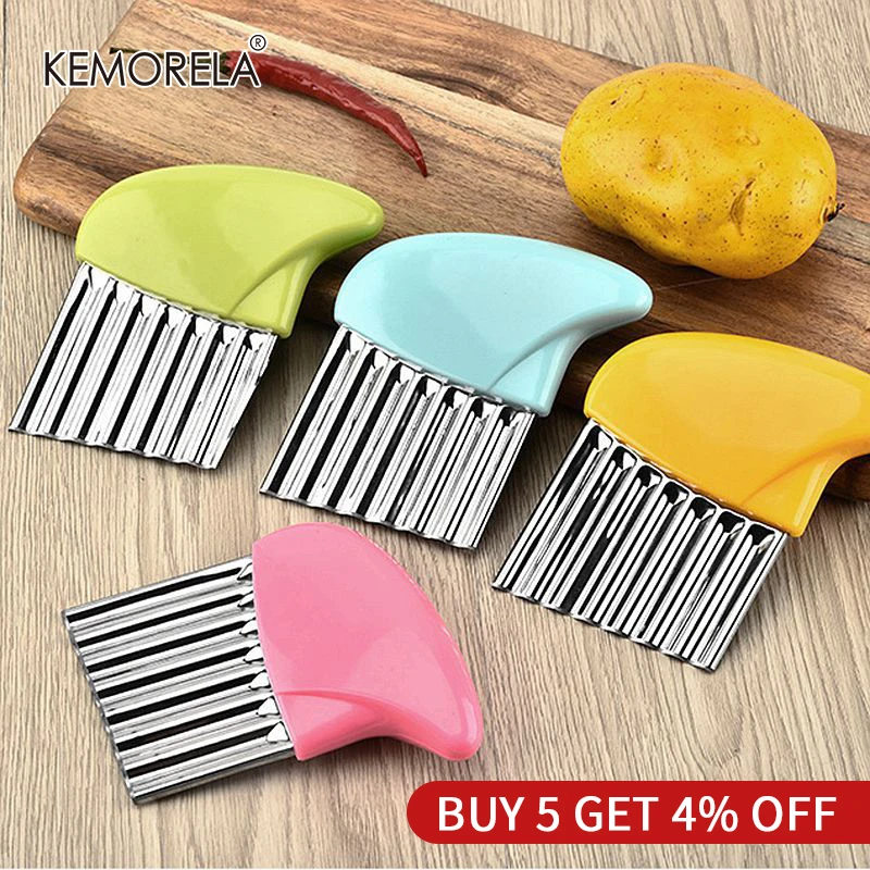 Potato Cutter Stainless Steel Wavy Knife French Fry Chip Kitchen Vegetable Slicer Cutting Tools Cooking Gadgets
Potato Cutter Stainless Steel Wavy Knife French Fry Chip Kitchen Vegetable Slicer Cutting Tools Cooking Gadgets