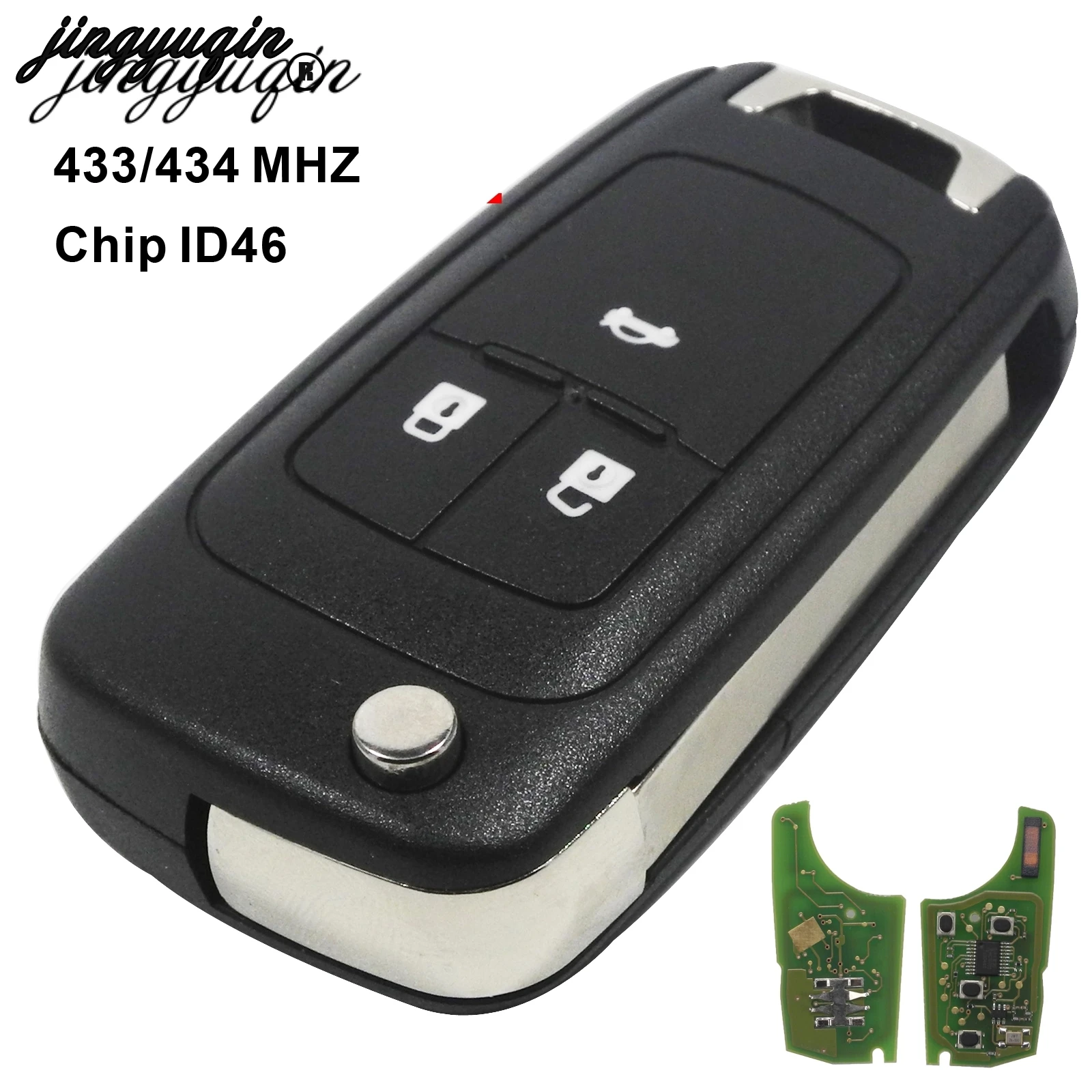Пульт дистанционного управления jingyuqin 5 шт./лот 433 МГц для Chevrolet Aveo Cruze ID46
