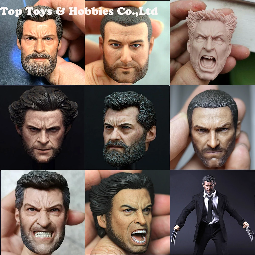 1/6 Elderly James Head Sculpt Carved roar angry vision for 12 inches Figures Hugh Jackman 
1/6 Elderly James Head Sculpt Carved roar angry vision for 12 inches Figures Hugh Jackman