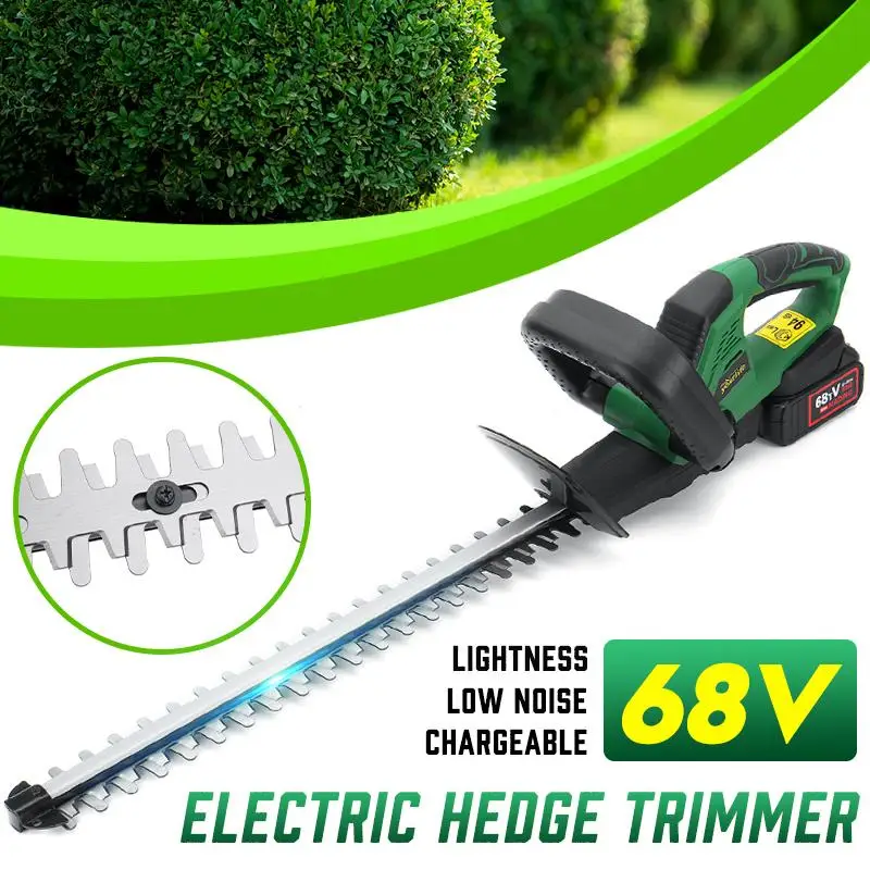 68V Electric Trimmer with 4.0Ah Battery Rechargeable Dual Cordless Hedge Trimmer Weeding Shear Garden Tool for Makita Battery
68V Electric Trimmer with 4.0Ah Battery Rechargeable Dual Cordless Hedge Trimmer Weeding Shear Garden Tool for Makita Battery